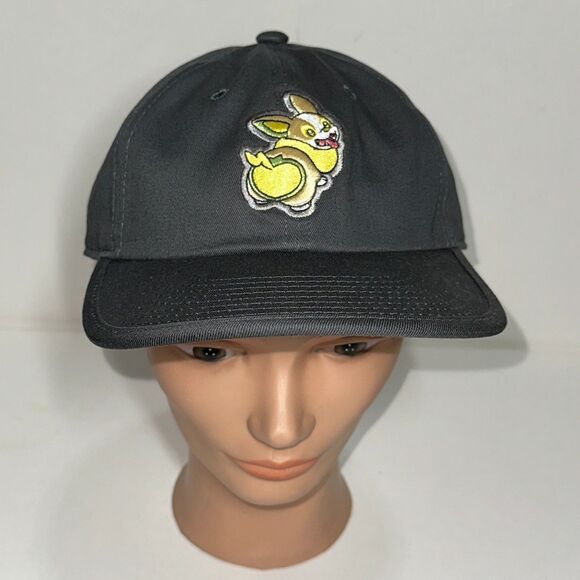 Pokemon Center Yamper Twill-Brim Dad Hat Buckle Closure One Size Adult Cap New - Picture 2 of 11